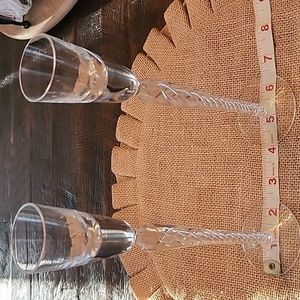 2- hand blown Czech cordials, ~1920's.